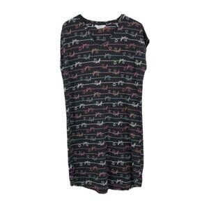 Sleep Well grey sleep script short muumuu pajama dress  size 10